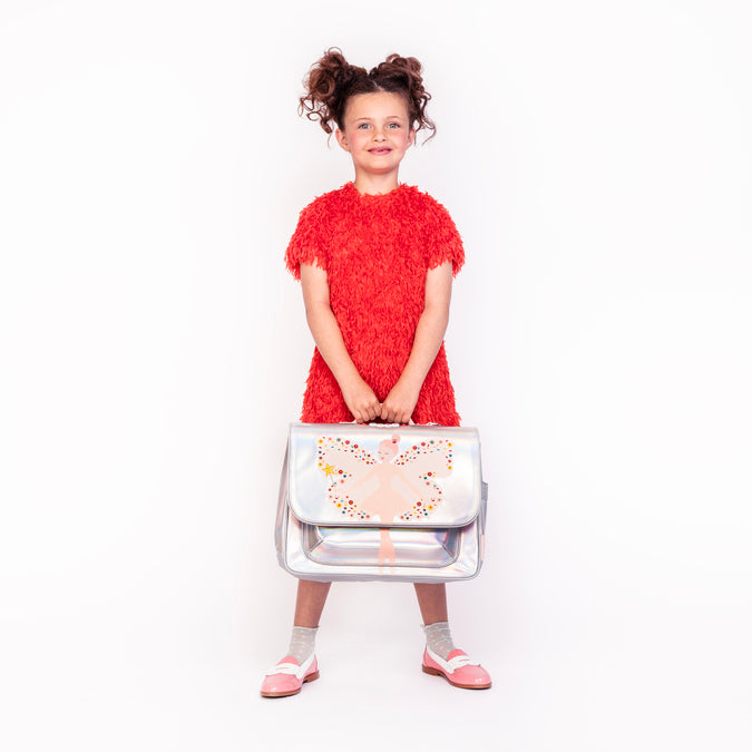 Jeune Premier It Bag Midi Magic Elf – pink ergonomic school bag for girls aged 6–8, made from recycled materials