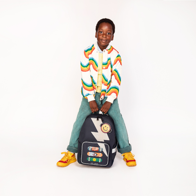 Trendy backpack for children from 6 years. The Jeune Premier New Bobbie Skate is a rework of the classic Bobbie model.