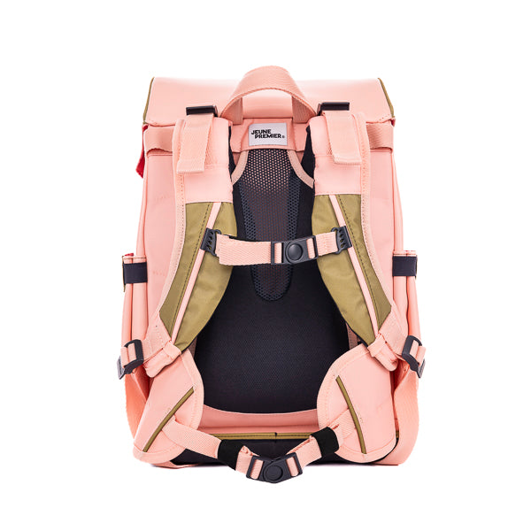 Ergomaxx BFF Pink. Ergonomic, trendy backpack for children from 6 years old. Looking for a bag with beauty and brains? The load-bearing system transfers 50% of the weight to the hips.