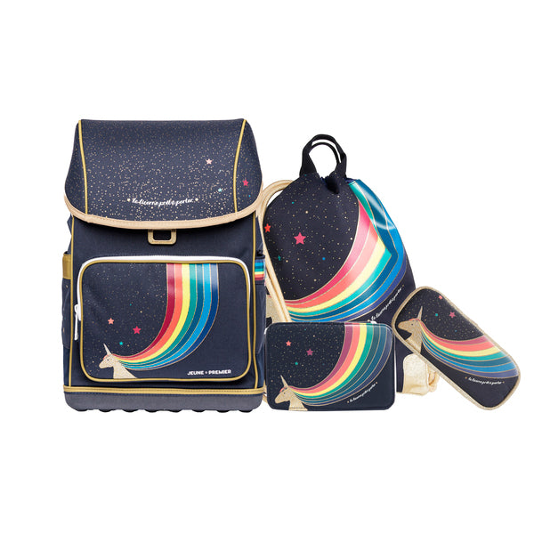 NEW ! Limited Ergomaxx Set with your favourite Ergomax and matching City Bag, Pencil Box Filled & Pencil Box. Design: Unicorn Gold.