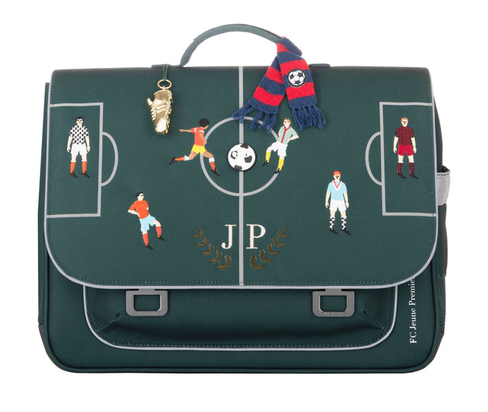 Check out the Jeune Premier bestseller: the It Bag Midi schoolbag, a true back-to-school essential. This high quality schoolbag with dark green FC Jeune Premier design is ideal for boys aged 6 to 8 years.