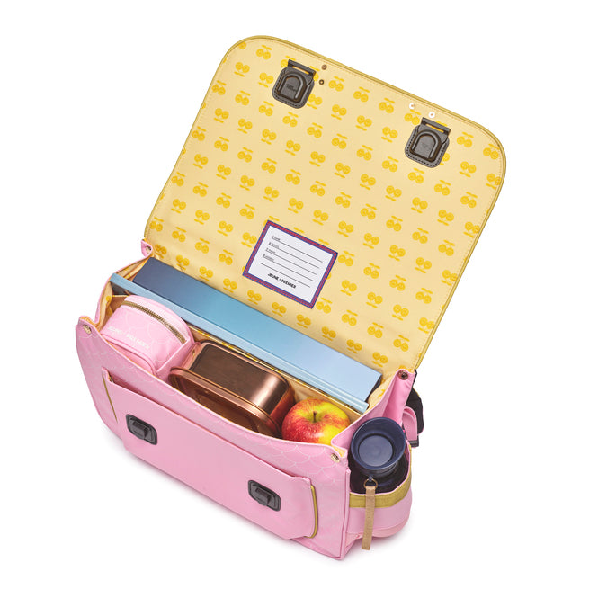 Jeune Premier It Bag Midi Mermaids – ergonomic school bag for girls aged 6–8, mermaid print, inside view