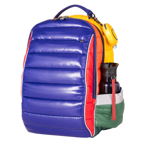 Trendy Puffer Pop Jeune Premier backpack with handy compartments for school for kids from 8 years old.