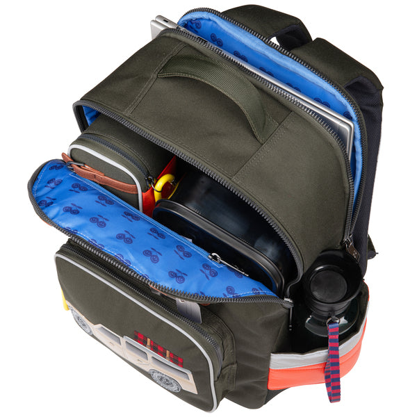 Trendy backpack for boys from 6 years. The Jeune Premier New Bobbie Camp Life is a rework of the classic Bobbie model.