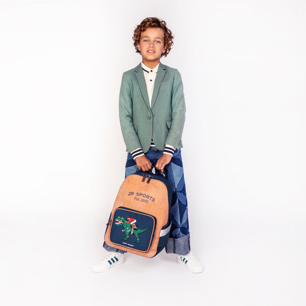 Trendy backpack for children from 6 years. The Jeune Premier New Bobbie Polo Dino is a rework of the classic Bobbie model.