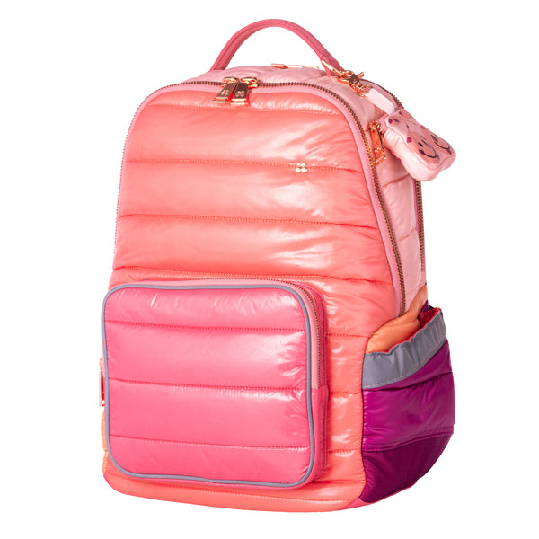 Trendy backpack for children from 6 years. The New Bobbie Puffer Pink is a rework of the classic Bobbie model.