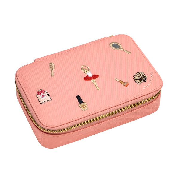 Gevulde pennendoos - Jewellery Box Pink