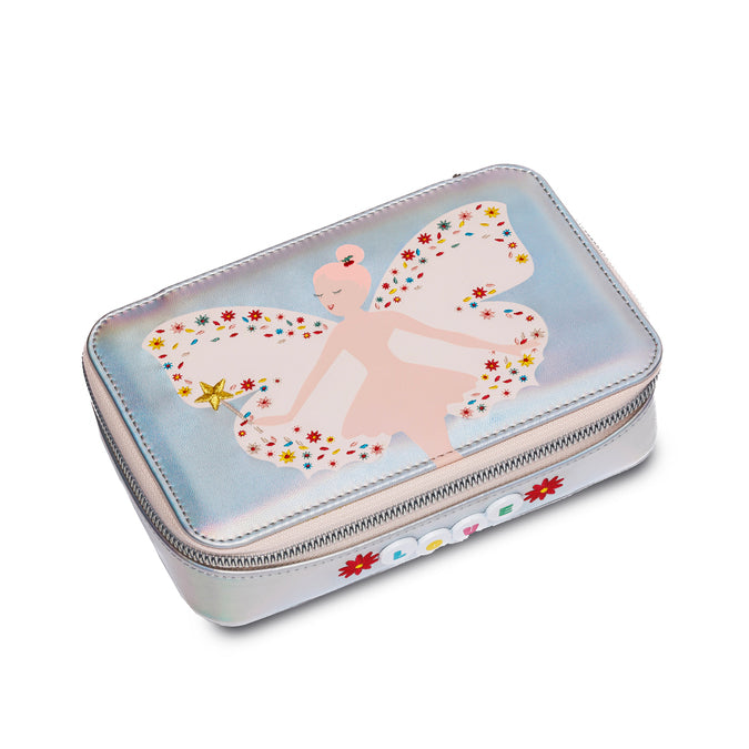 Magic Elf filled pencil case closed view - enchanting elf design with magical forest theme by Jeune Premier