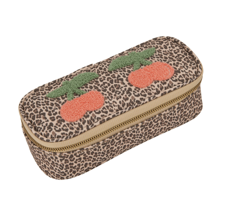Pencil Box - Leopard Cherry