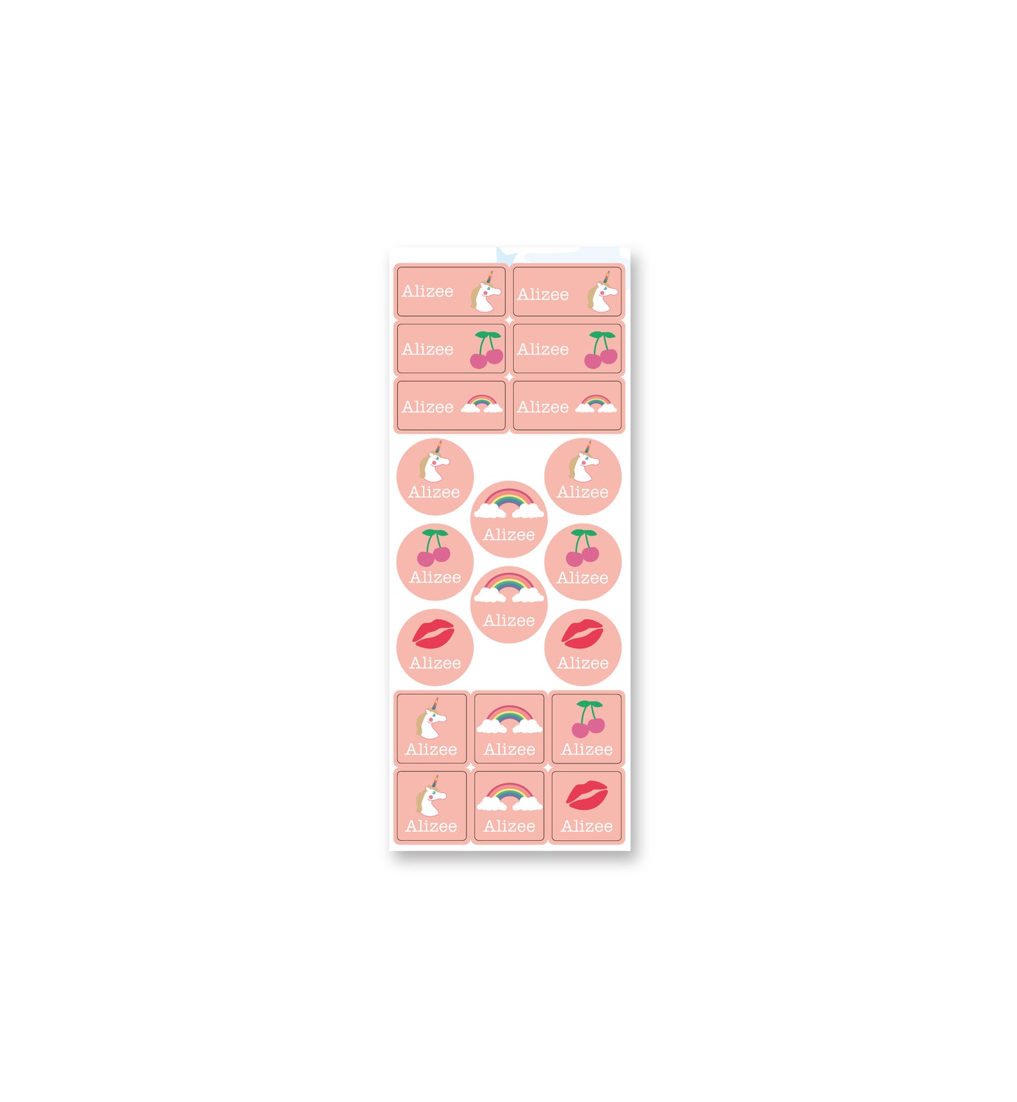 Clothing Label Set - Lady Gadget Pink