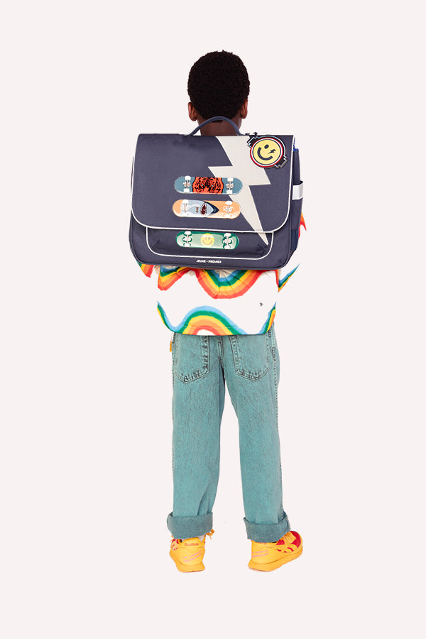 Trendy schoolbag for children from 6 to 8 years old. This Jeune Premier It Bag Midi Skate is a real back-to-school essential.