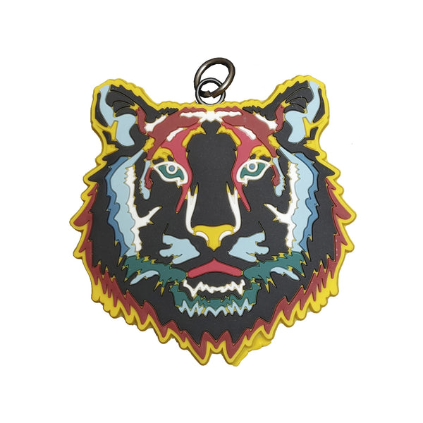 Sleutelhanger Bedeltje - Tiger Navy