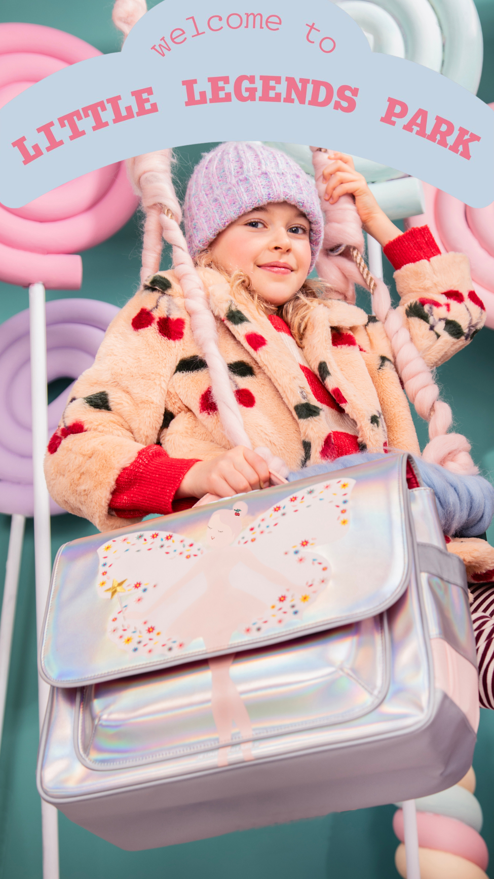 Jeune Premier girl with Magic Elf schoolbag It Bag Midi