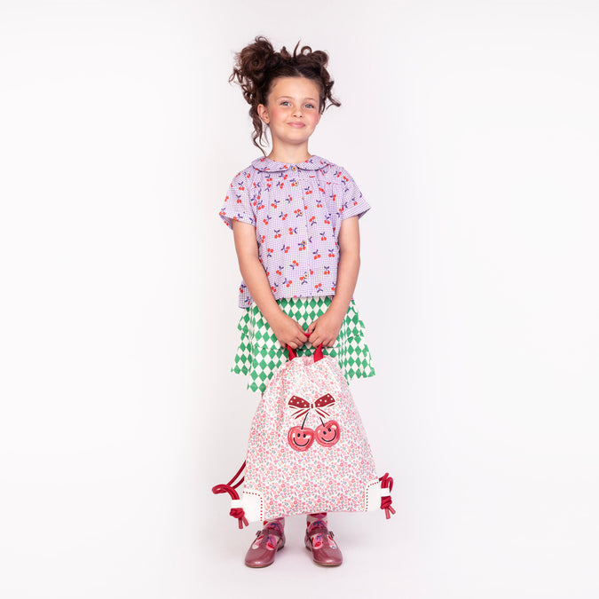 Berry Cute City Bag | Cherry & Floral Girls Backpack | Jeune