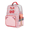Jeune Premier New Bobbie Berry Cute – ergonomic school backpack for girls aged 6+, pink berry print, made from recycled materials