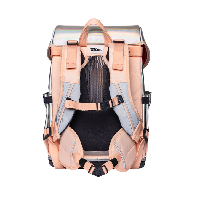 Metallic Ergomaxx Magic Elf ergonomic backpack by Jeune Premier with fairy illustration for girls from first grade