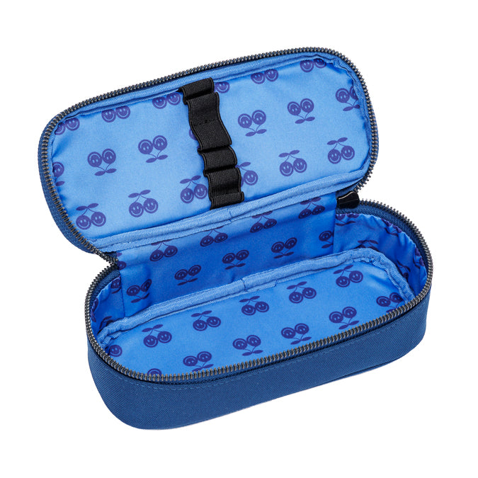 Jeune Premier Pencil Box Supercats in navy blue with superhero cat design for boys
