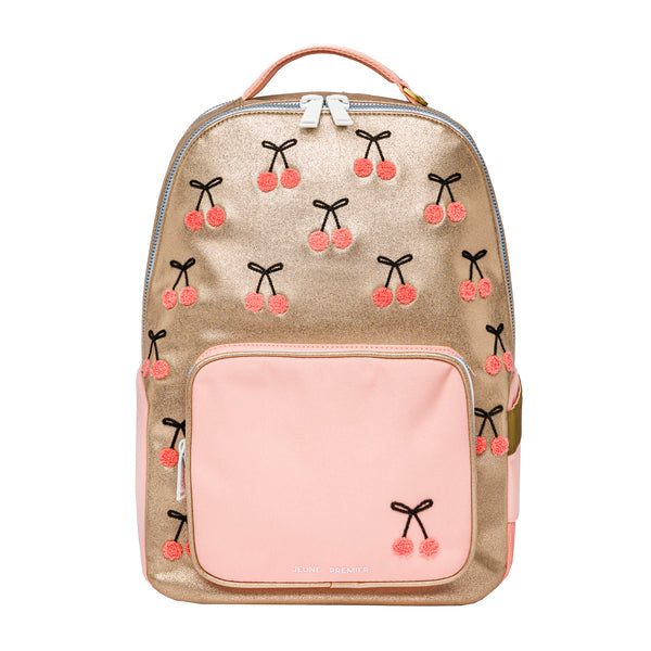 Trendy backpack for girls from 6 years. The New Bobbie Cherry Pompon is a rework of the classic Bobbie model. 