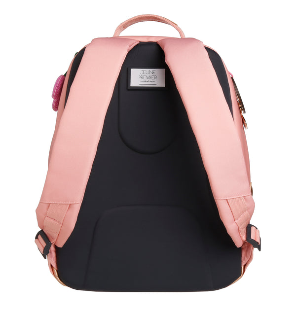 This elegant Jeune Premier Bobbie backpack, for both school and leisure, is ideal for fashionable girls between 6 and 10 years old. The light pink "Lady Gadget Pink" design full of cool gadgets is Jeune Premier's all-time bestseller for girls.