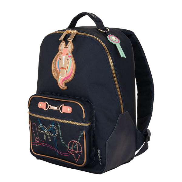 This elegant Jeune Premier Bobbie backpack, for both school and leisure, is ideal for horsegirls between the ages of 6 and 10.