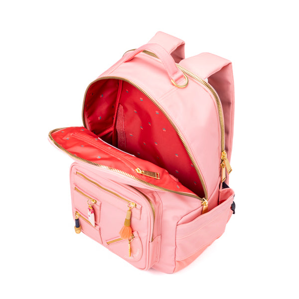 Organiser Backpack Bobbie - Smiley Cherry Red