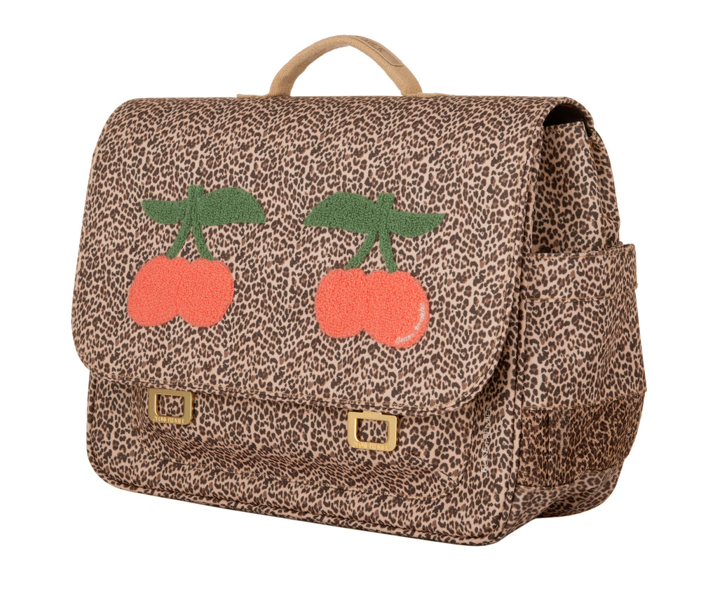 Bestseller It Bag Midi schoolbag Jeune Premier Leopard Cherry