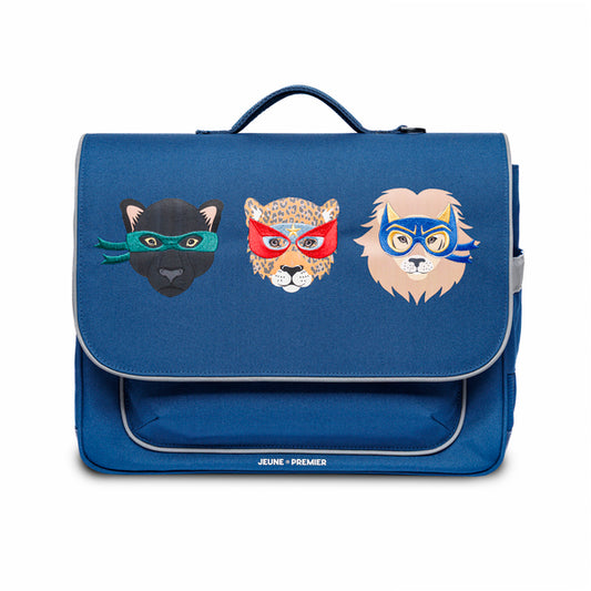 Jeune Premier It Bag Midi Supercats school bag for boys, front view