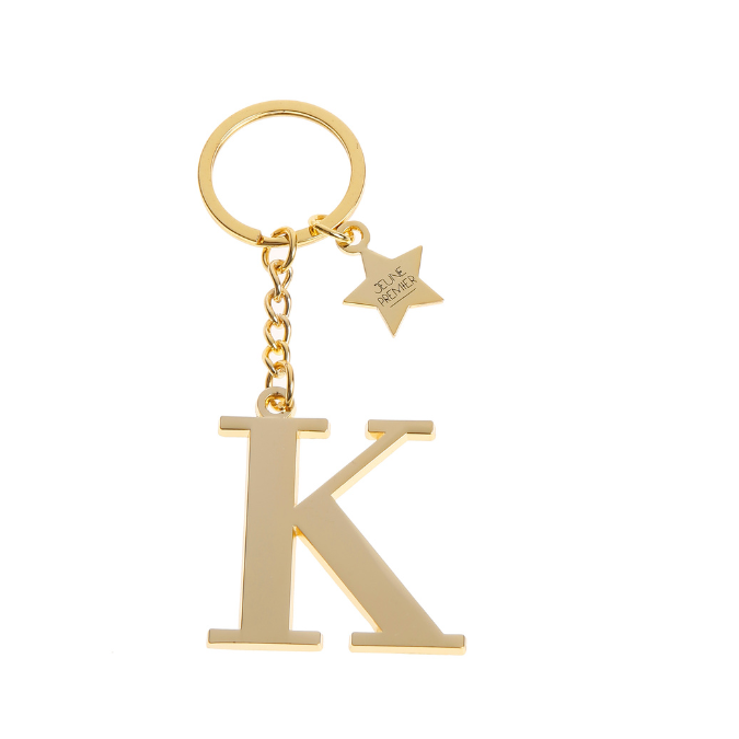 Porte-clés Lettre Or - K