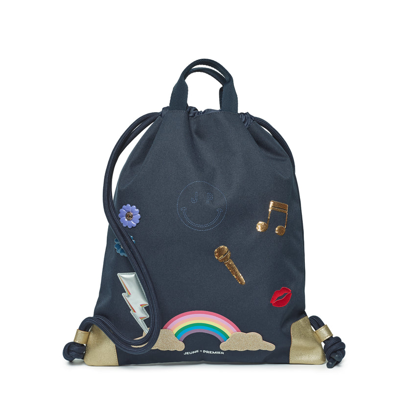 Jeune Premier City Bag Lady Gadget Blue – front view matching shoulder bag