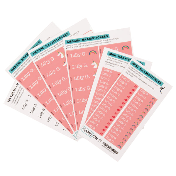 Paquet d'étiquettes - Lady Gadget Pink
