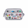 Jeune Premier Travel Pouch Jetsetter Silver – compact dual-zip travel organizer, water-repellent recycled PET, 4.4L