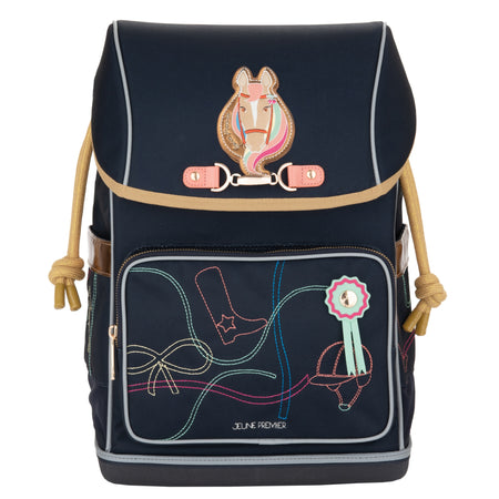 The Ergomaxx is the ergonomic & durable backpack from Jeune Premier for children aged 6 to 10. Horse girls will love the "Cavalier Couture" design!