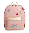 This elegant Jeune Premier Bobbie backpack, for both school and leisure, is ideal for fashionable girls between 6 and 10 years old. The light pink "Lady Gadget Pink" design full of cool gadgets is Jeune Premier's all-time bestseller for girls.