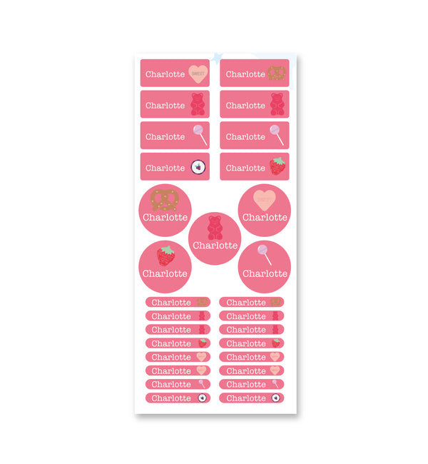 Name Label Set - Candy