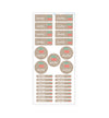 Name Label Set - Leopard Cherry