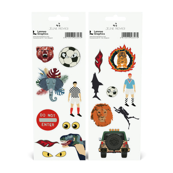 All-in-one stickers, labels & wrapping set - Boys