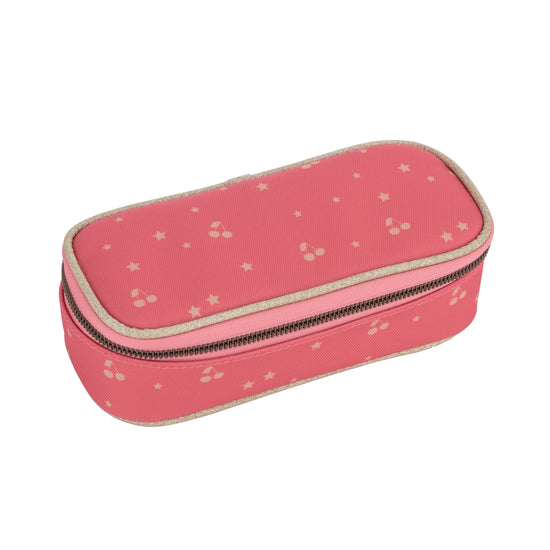 Pencil Box - Cherry Glitter Pink