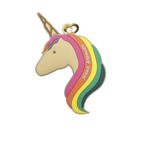 Keychain Charm Unicorn Gold